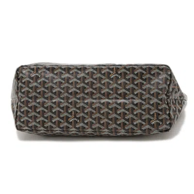 Pre-owned Goyard Black Brown Leather Canvas Tote Bag ()