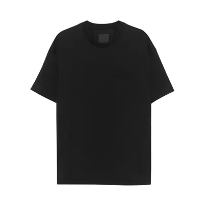 Givenchy Logo Embossed T-shirt In Black