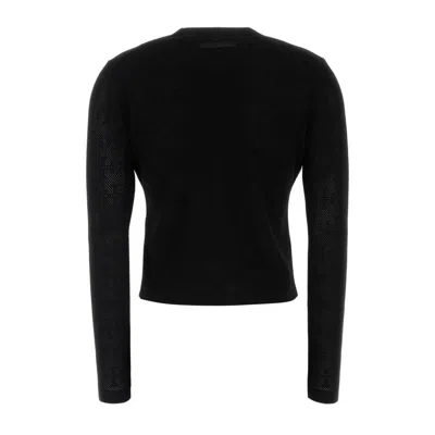 Tory Burch Black Viscose Blend Cardigan