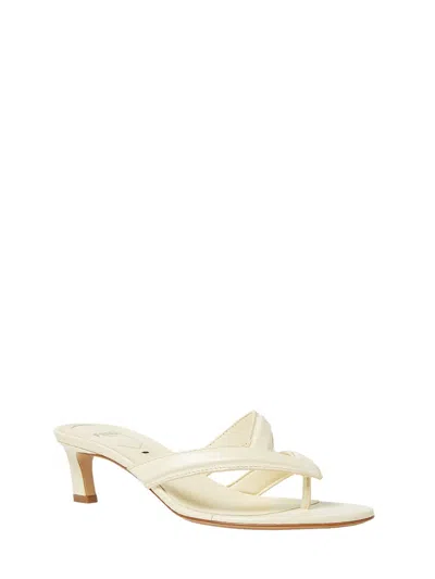 Fendi Light Yellow Open Toe Sandals