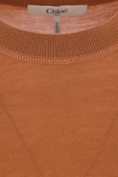 Chloé Crewneck Knitewear Knitwear Brown In Brown