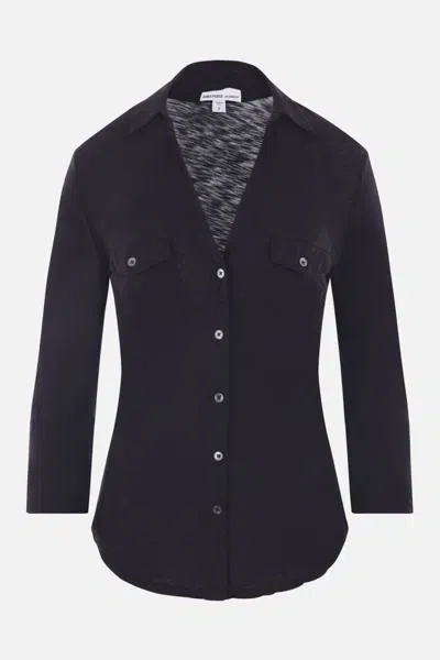 James Perse Slub Supima Cotton Shirt