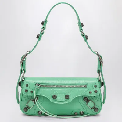 Balenciaga Women Light Green Leather Le Cagole Sling Xs Shoulder Bag In Green