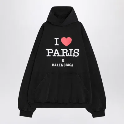 Balenciaga Large Fit Graphic Hoodie