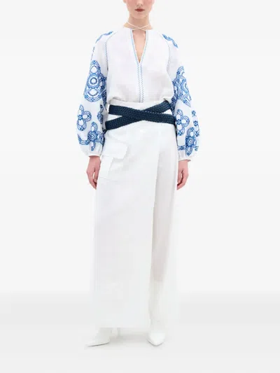 Silvia Tcherassi Molveno Blouse In White