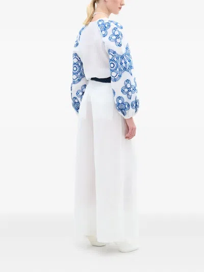 Silvia Tcherassi Molveno Blouse In White