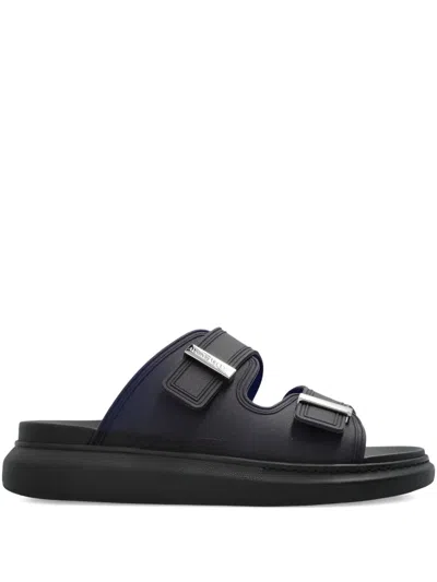 Alexander Mcqueen Rubber Slides With Buckled-straps