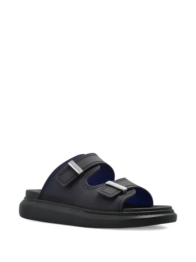 Alexander Mcqueen Rubber Slides With Buckled-straps
