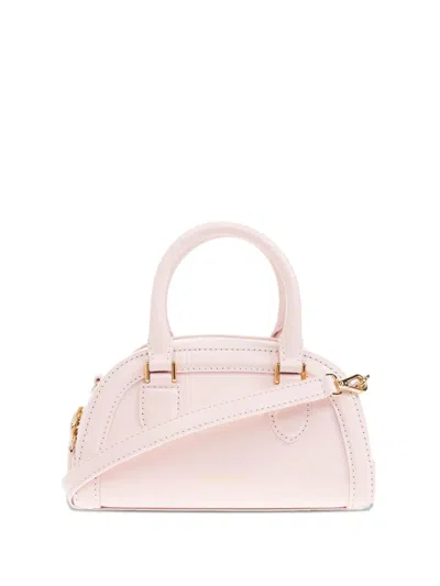 Alexander Mcqueen Mini Leather Tote Bag In Pink
