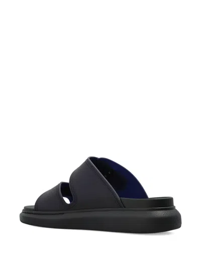 Alexander Mcqueen Rubber Slides With Buckled-straps