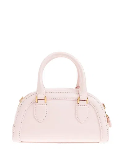 Alexander Mcqueen Mini Leather Tote Bag In Pink