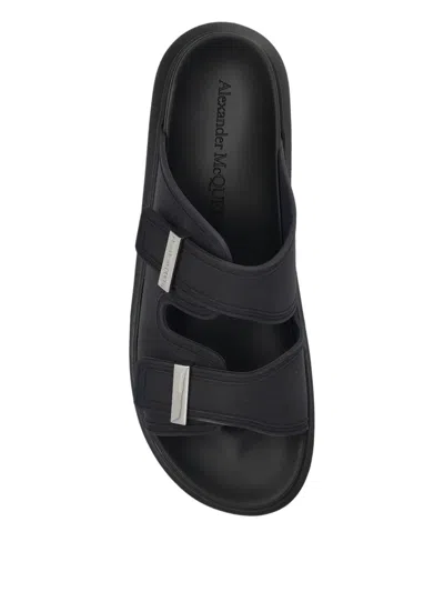 Alexander Mcqueen Rubber Slides With Buckled-straps