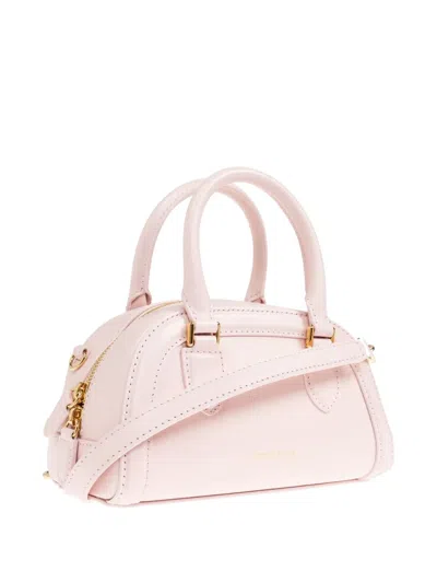 Alexander Mcqueen Mini Leather Tote Bag In Pink