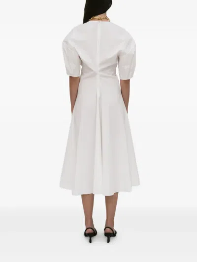 Rosetta Getty Stretch-cotton Poplin Dress In White