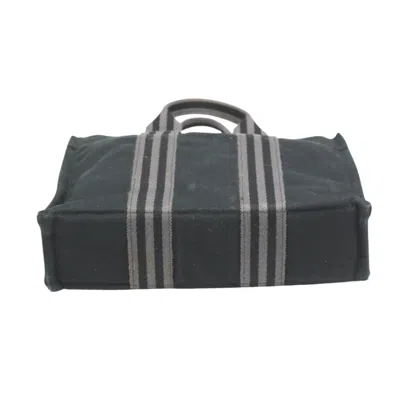 Pre-owned Hermes Her Line Gray Canvas Tote Bag ()