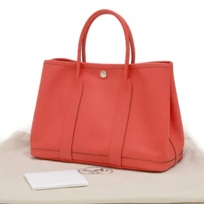 Pre-owned Hermes Rose Jaipur Epsom Leather Handbag Tote Bag ()