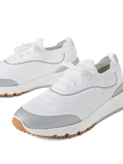 Brunello Cucinelli Stylish Sneakers With Contrast Panel And Pull Tab In Animal Print