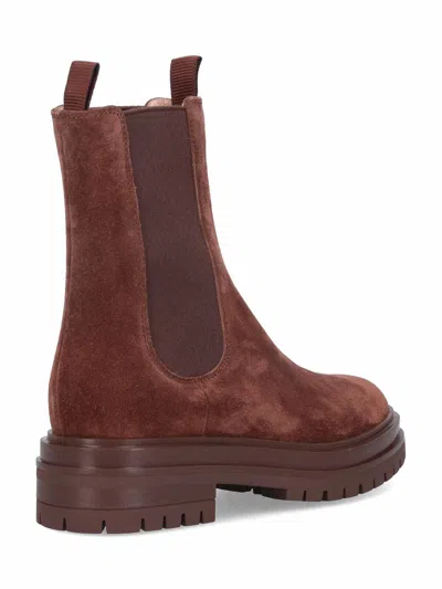 Gianvito Rossi Chester Chelsea Boots In Brown