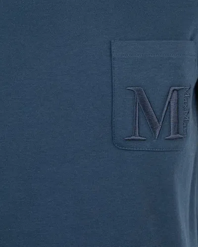 S Max Mara Madeira Blue T-shirt In Blue