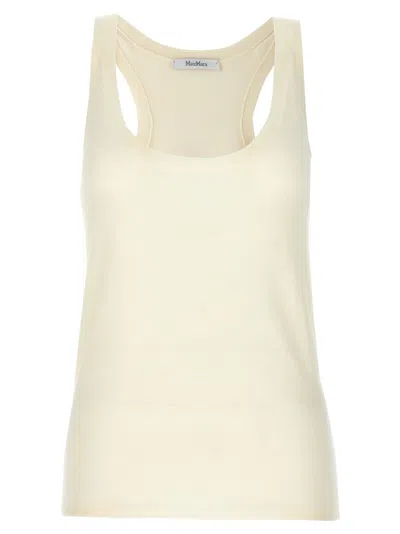 Max Mara Sleeveless Scoop Neck Plain Top