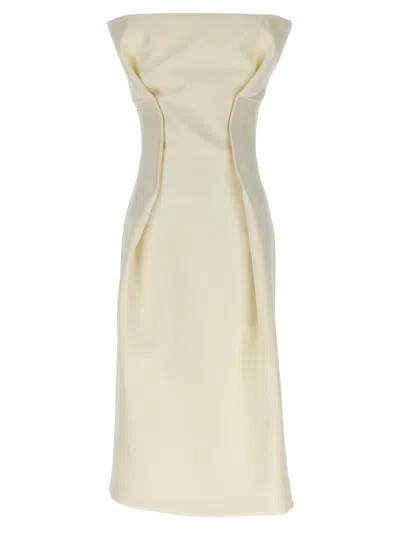 Sportmax Adito Dresses White In Neutral