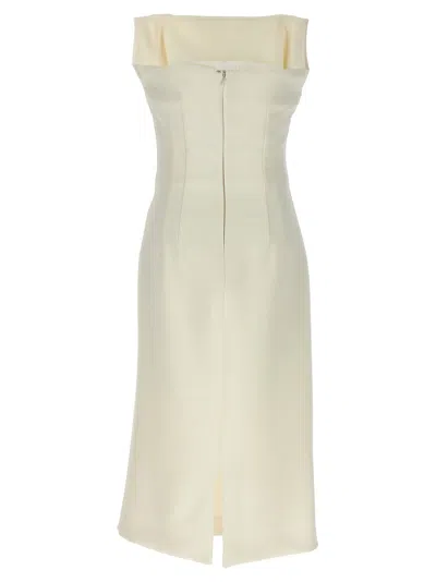 Sportmax Adito Dresses White In Neutral