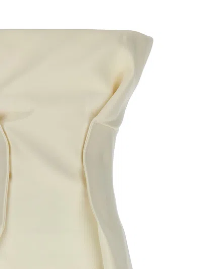 Sportmax Adito Dresses White In Neutral