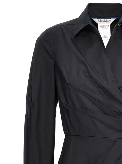 Max Mara Agrume Midi Dress In Black