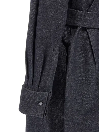 Max Mara Go Belted Waist Midi Dress With Long Sleeves