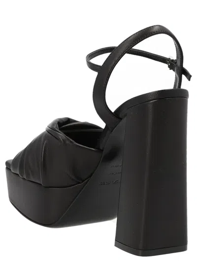 Sergio Rossi Black Platform Sandal In Black
