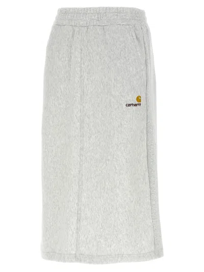 Carhartt American Script Skirts Gray In Gray