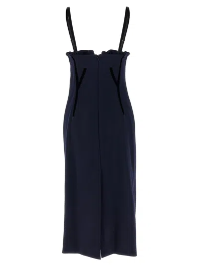 Sportmax Velvet-cup Corset Dress