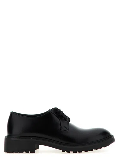 Saint Laurent Derby Antoine In Pelle Liscia In Black