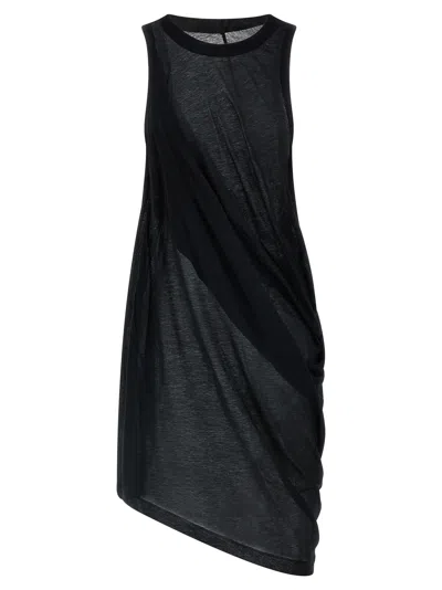 Rick Owens Round-neck Vest In Black