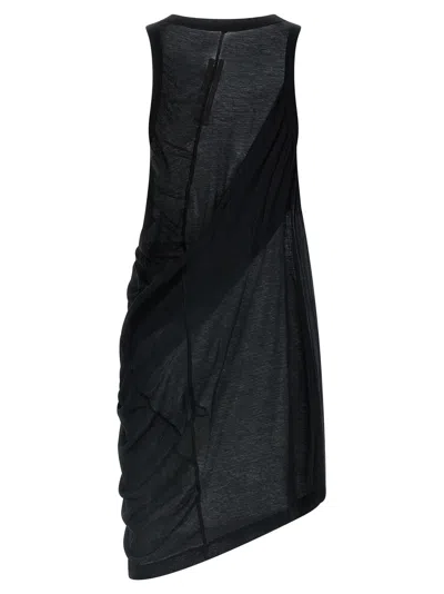 Rick Owens Round-neck Vest In Black