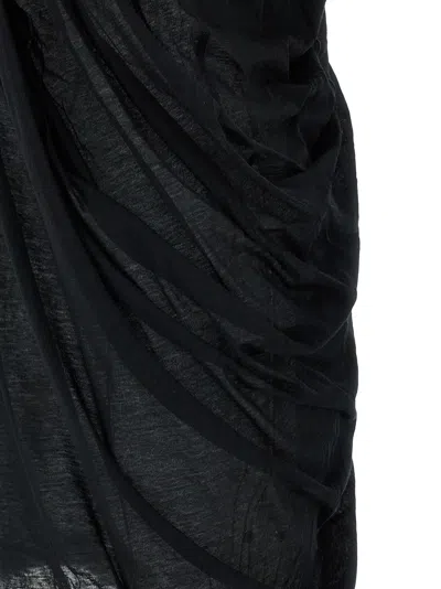 Rick Owens Round-neck Vest In Black