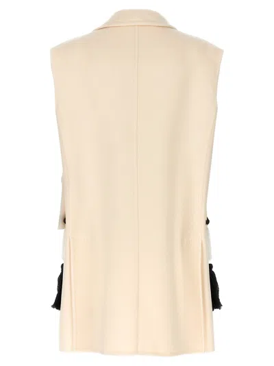 Max Mara Waistcoat With Tassel Embellishments And Notched Lapel