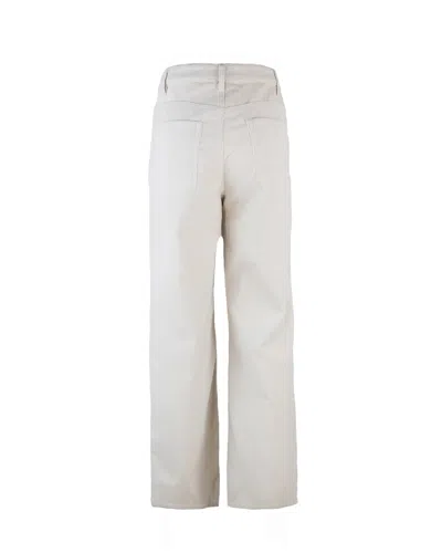 Apc Straight Leg Trousers With Pockets And Belt Loops In White