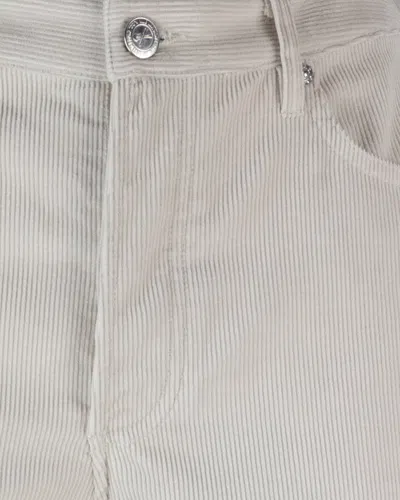 Apc Straight Leg Trousers With Pockets And Belt Loops In White