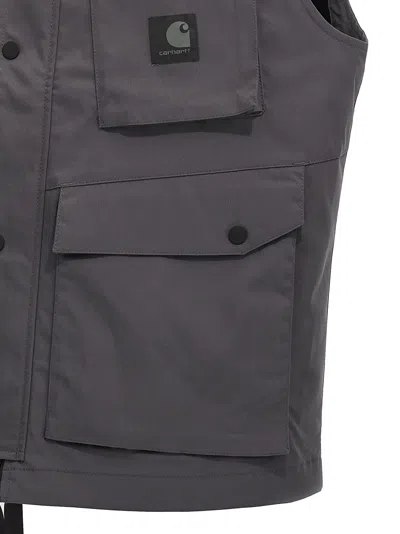 Carhartt Work In Progress Balto Water Repellent Cargo Vest In Gray