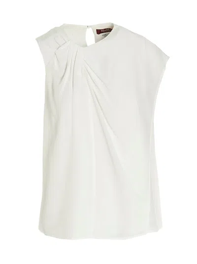 Max Mara White Baylda Top In White