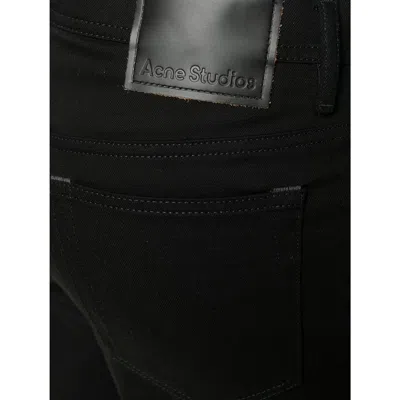 Acne Studios Cotton Denim Jeans In Black