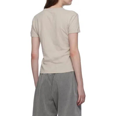 Acne Studios Etza Printed Cotton Jersey T-shirt In Nude