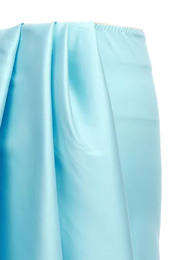 Sportmax Beira Bustled Skirt In Blue