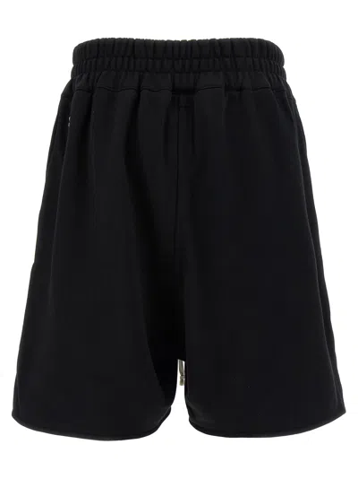 Rick Owens Logo Embroidered Waistband Shorts Pockets