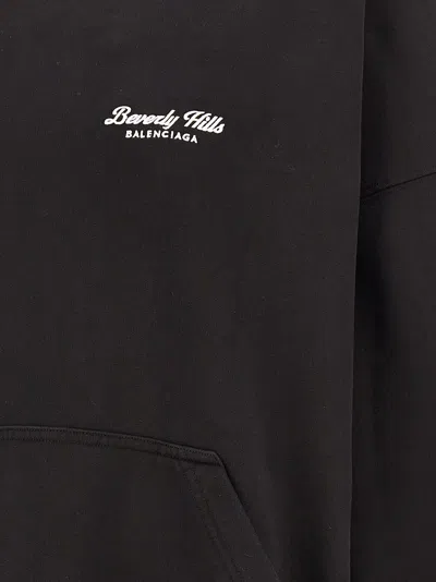 Balenciaga Beverly Hills Hoodie In Black