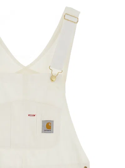 Carhartt Bib Overall Jewelry White