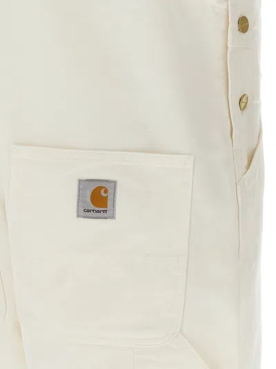 Carhartt Bib Overall Jewelry White