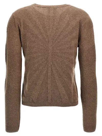 Rick Owens Biker Sweaters And Cardigans Brown In Brown