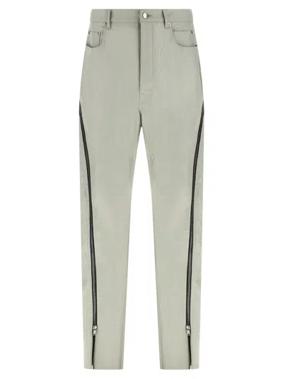 Rick Owens Grey Bolan Banana Jeans In Gray